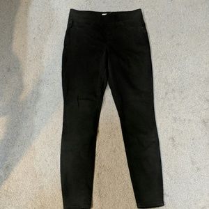 High Rise Black pull on jegging